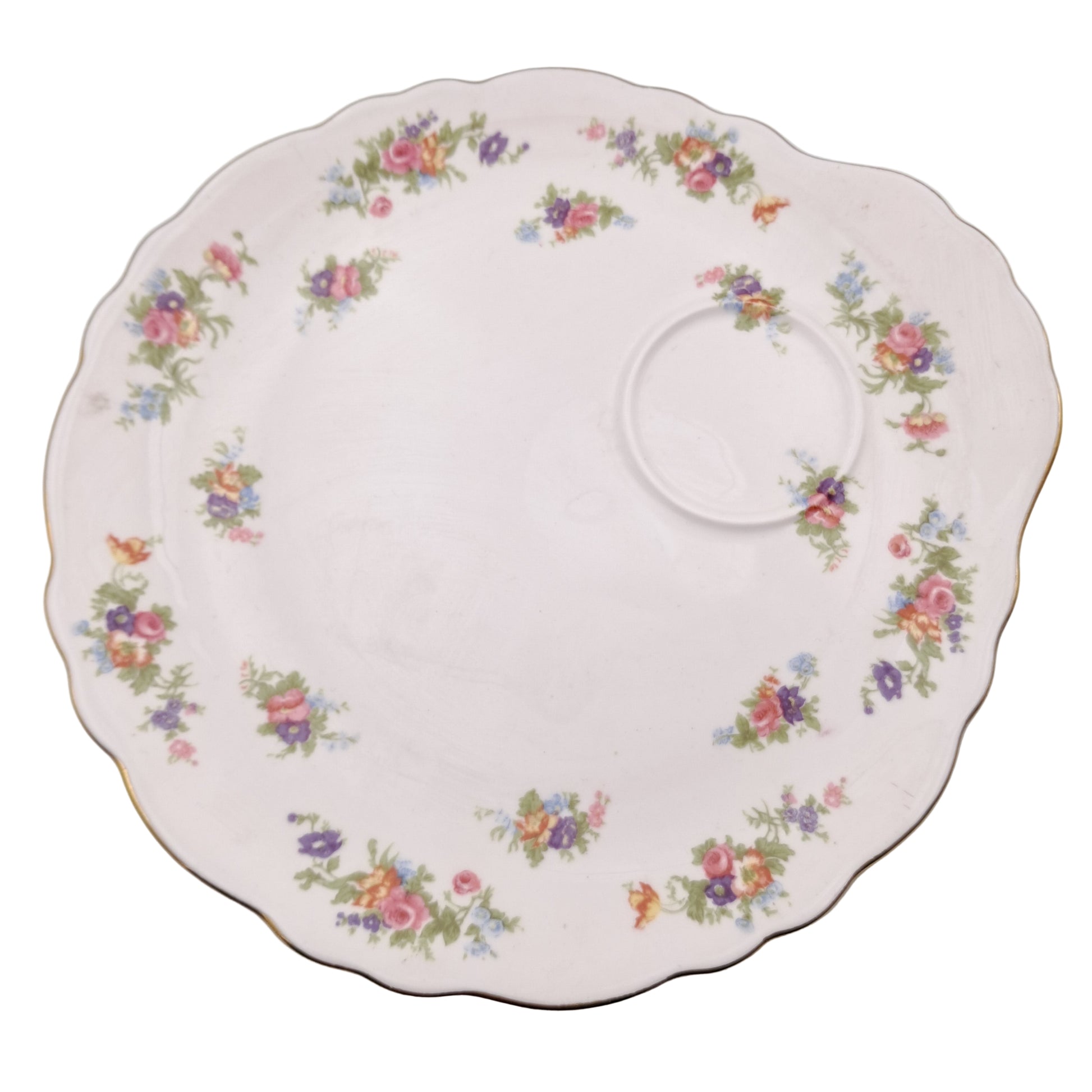 Tuscan Teacup and Saucer Plate by R H & S L Plant China c1950