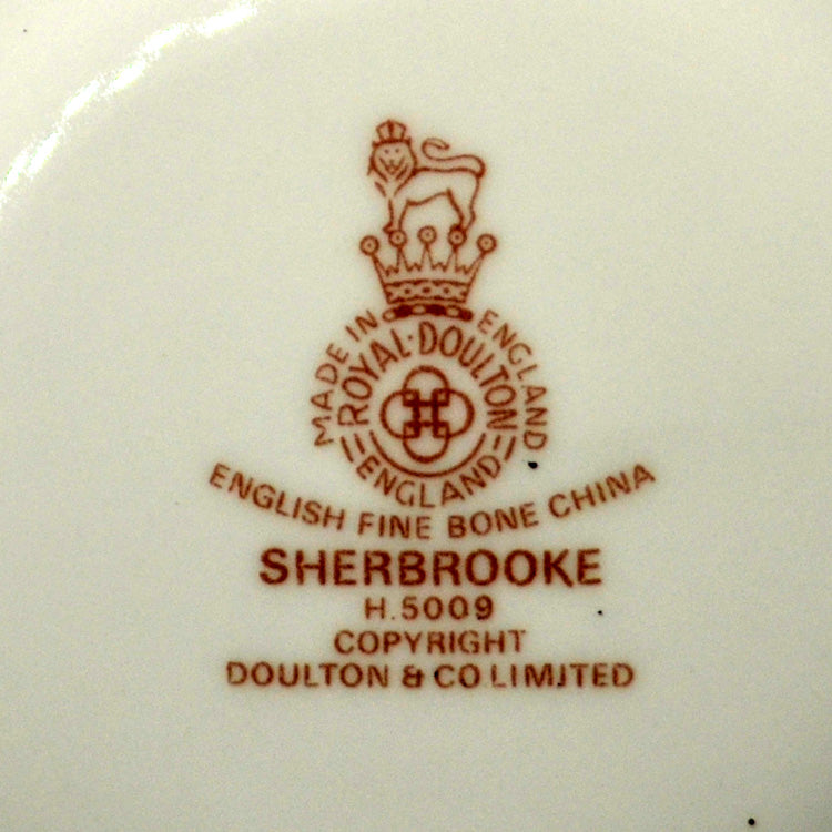 Royal Doulton China Sherbrooke H 5009 Teacup, Saucer and Side Plate Trio