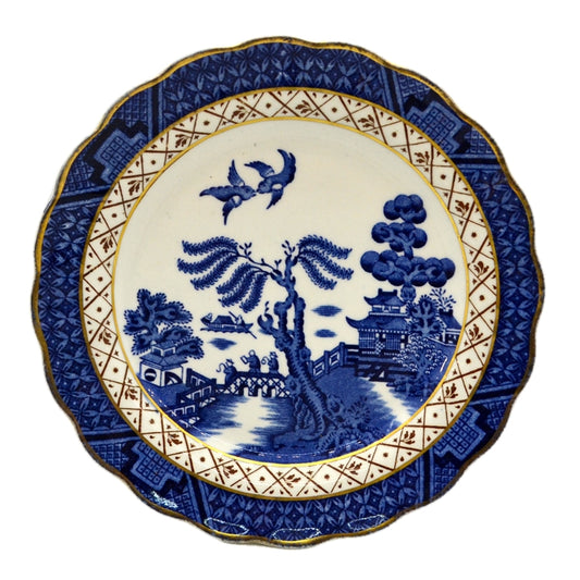 Booths Real Old Willow Blue and White China 6-inch Side Plate