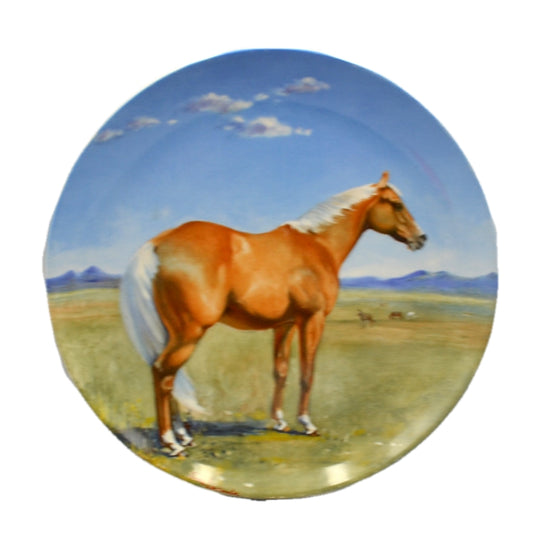 Spode China American Quarterhorse Collectors Plate 1988