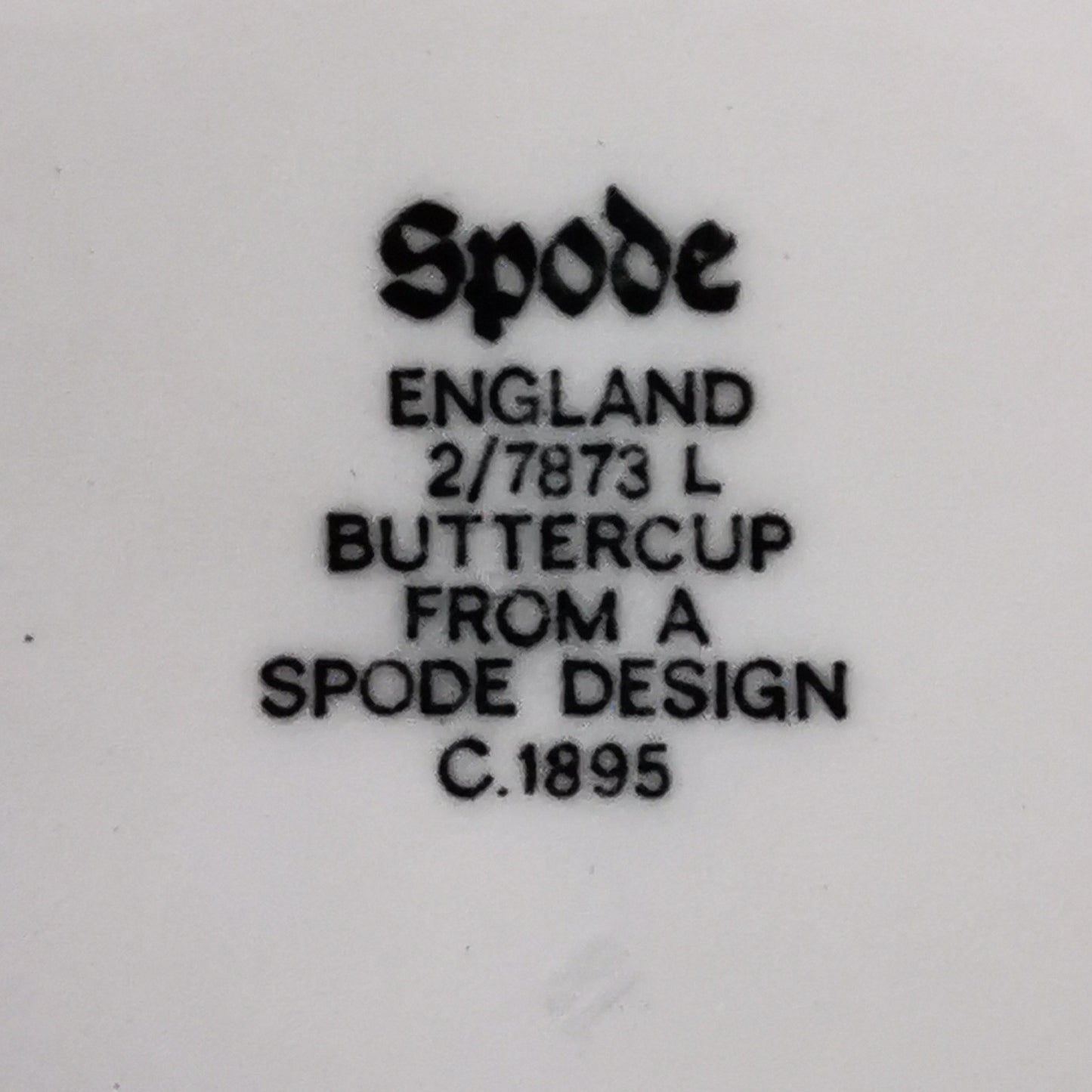 spode buttercup marks