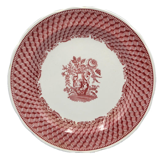 Spode China Archive Victorian Series Red and White Portland Vase Dinner Plate