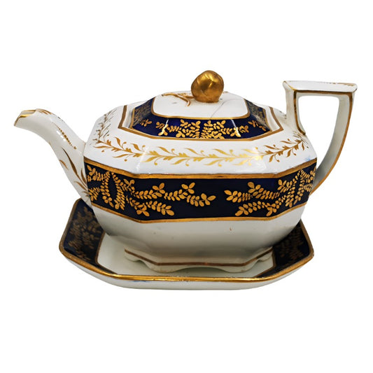 Antique Spode Felspar 2721 Regency China Teapot (repaired)