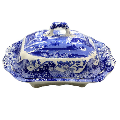 Spode Italian Blue and White China Lidded Tureen