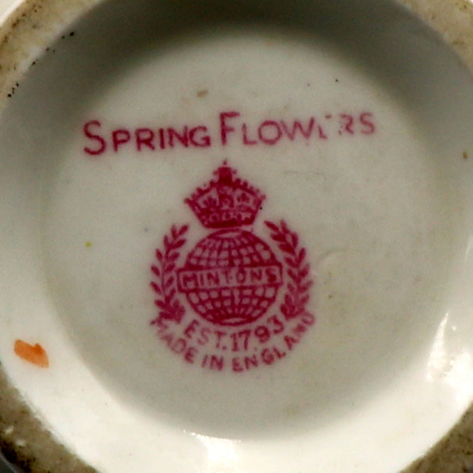 Vintage Minton China Spring Flowers Sugar Bowl and Milk Jug