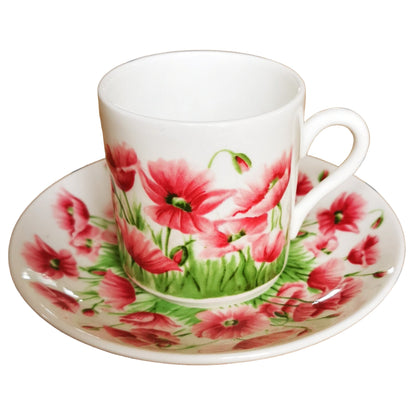 st michael poppy coffee cup