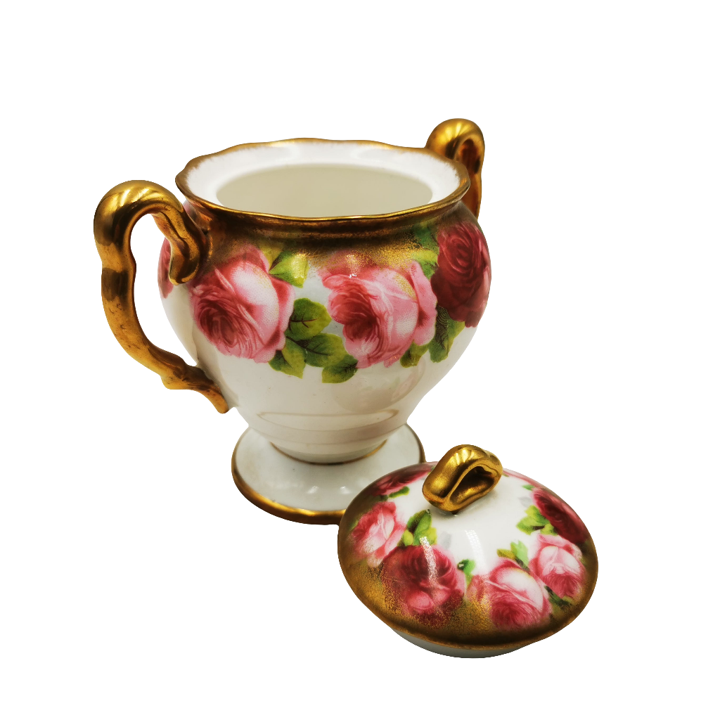 Royal Albert Old English Rose China Coffee Set