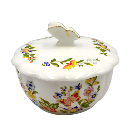 cottage garden aynsley china sugar bowl