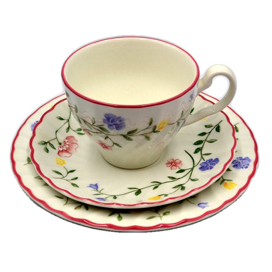 Johnson Brothers Summer Chintz China Tea Cup, Saucer and Side Plate Trio