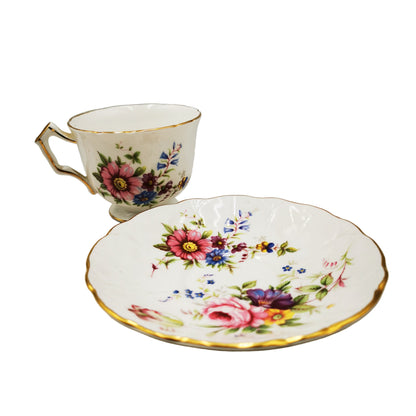Vintage Aynsley Floral China 2383 Teacup & Saucer