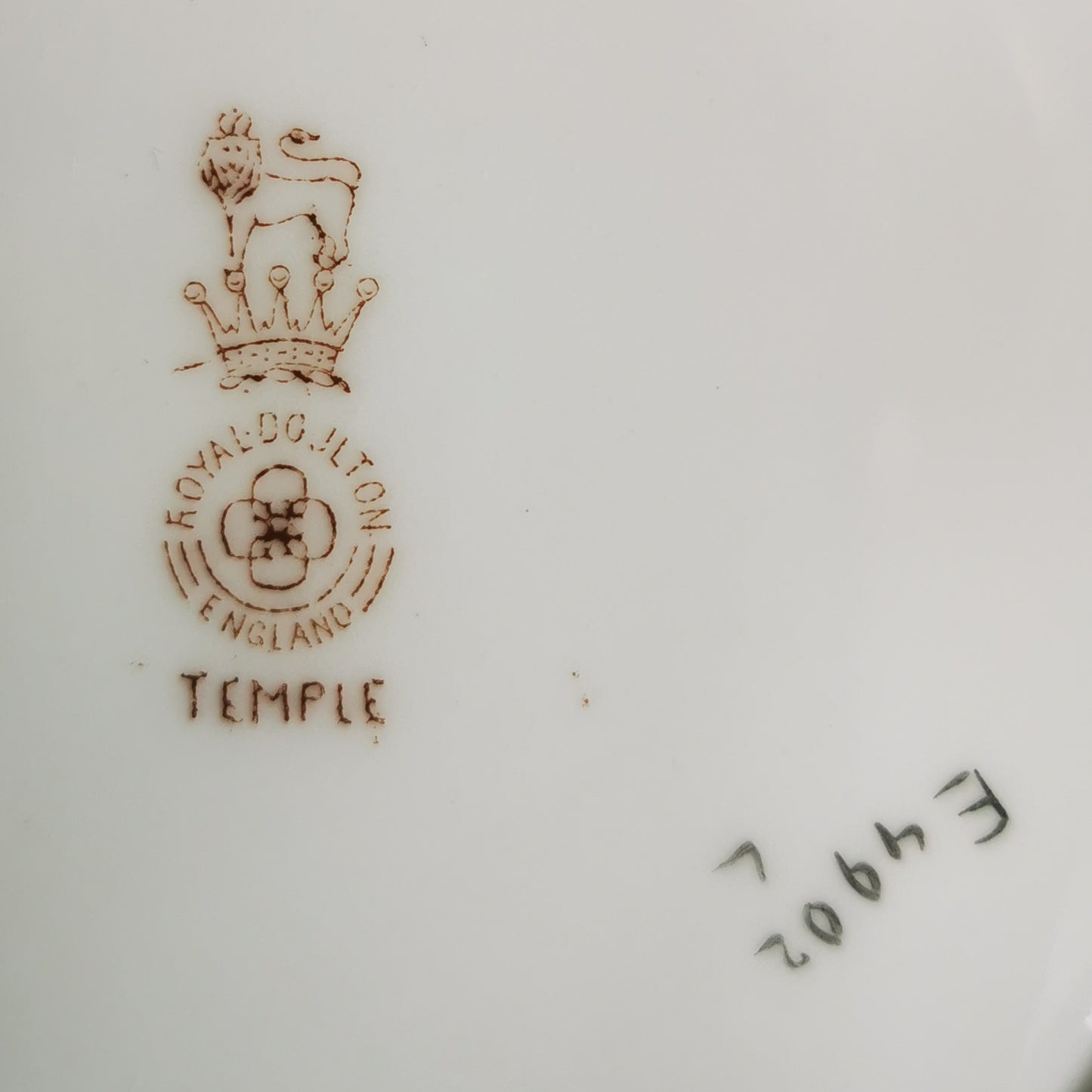 Antique Royal Doulton China Temple E4902 Teacup, Saucer & Side Plate trio