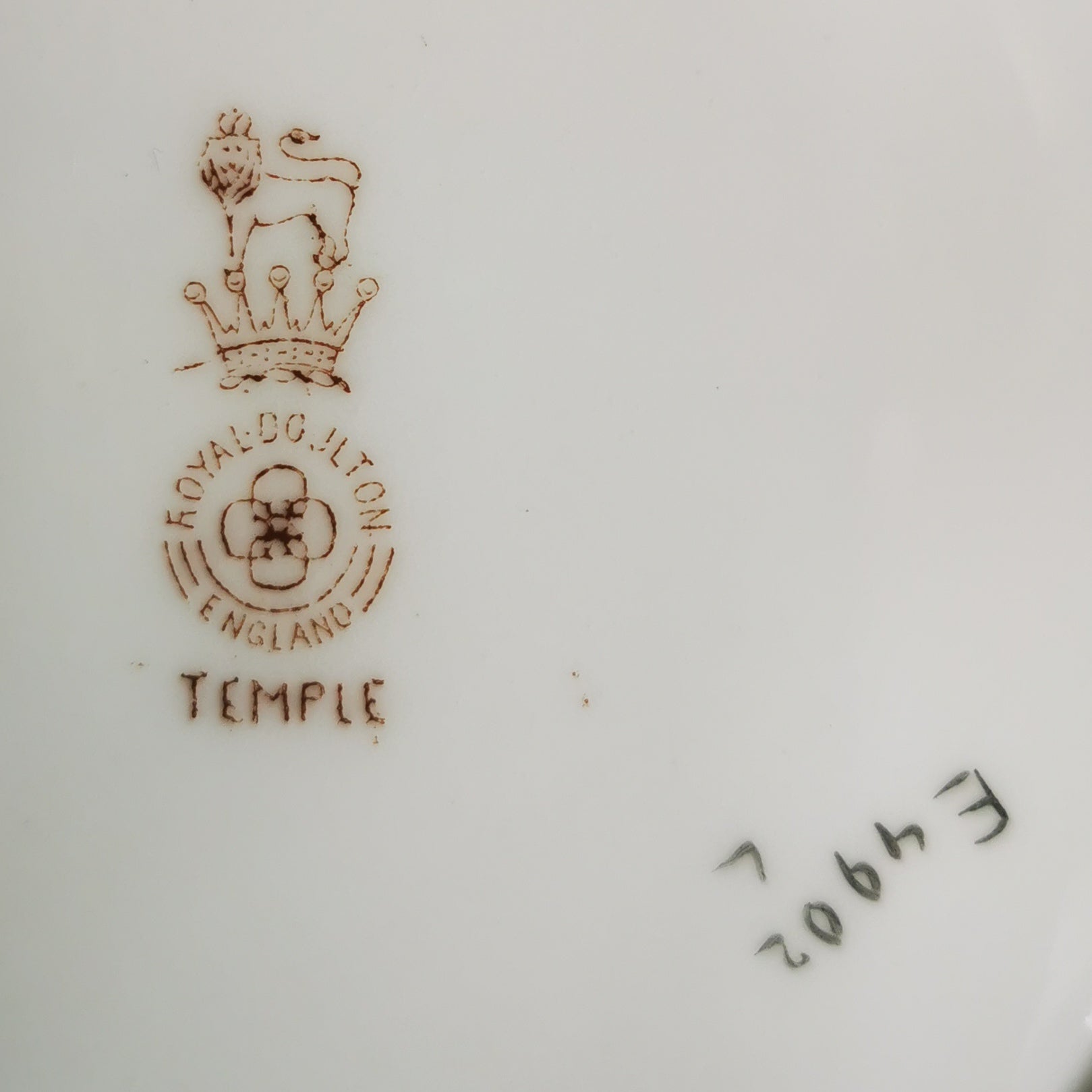 Antique Royal Doulton China Temple E4902 Teacup, Saucer & Side Plate trio