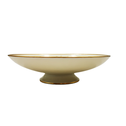 Thomas Ivory Ware Bavarian Floral China Footed Bowl