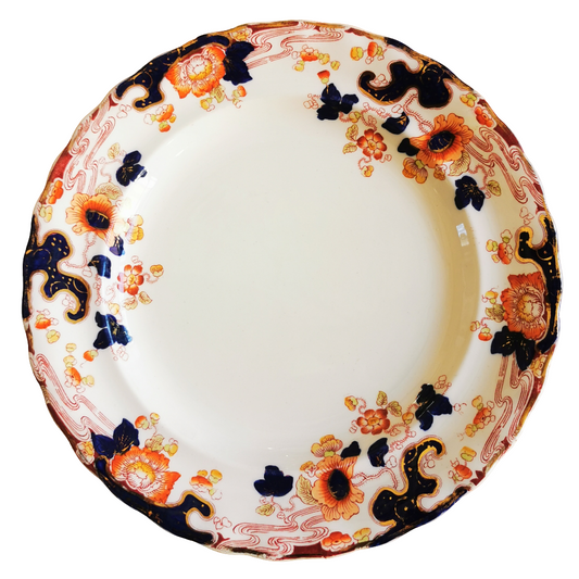 Antique Keeling & Co Tokio Full Colour Pattern 1405 9.75-inch Dinner Plate