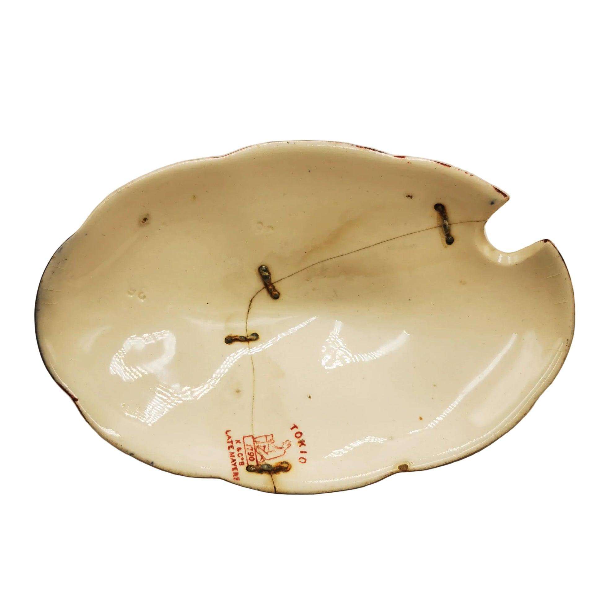 Antique Keeling & Co Tokio Full Colour Pattern 1405 Sauce Tureen Set (repaired)