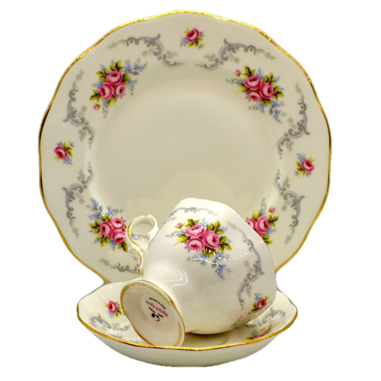 Royal Kent Tranquility Floral China Teacup Trio