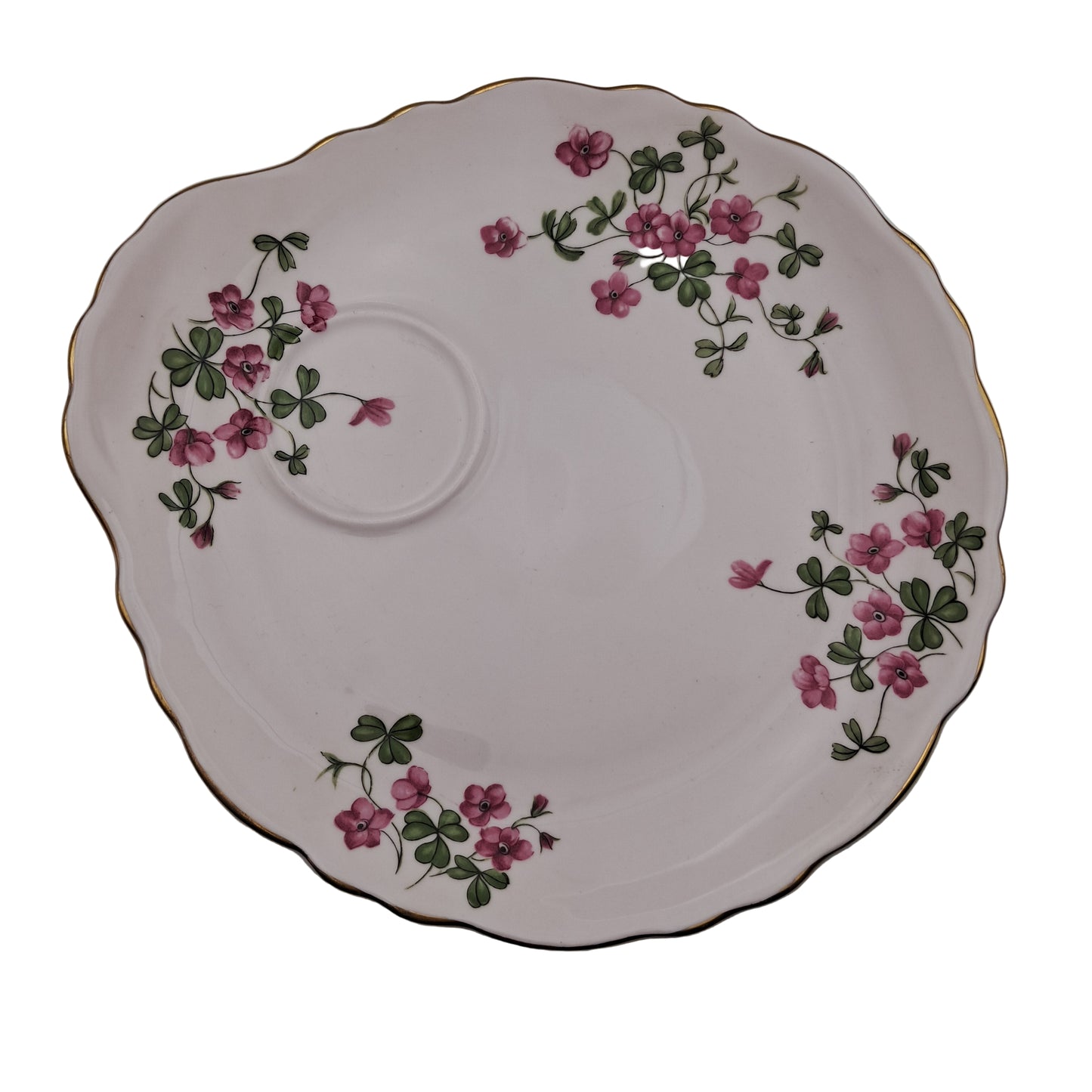 Tuscan Teacup and Saucer Plate by R H & S L Plant China c1950