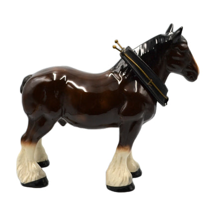 Large Vintage China Shire Horse