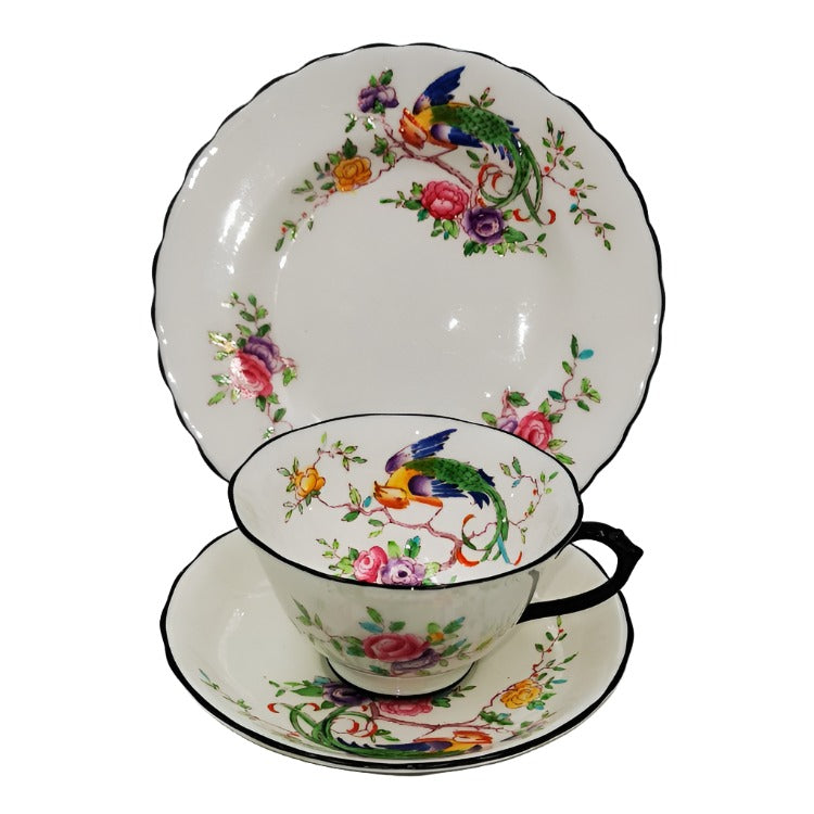R. H. & S. L. Plant Chelson China 3372 Teacup Trio