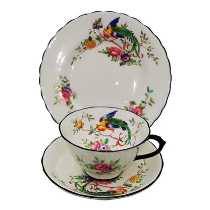 R. H. & S. L. Plant Chelson China 3372 Teacup Trio