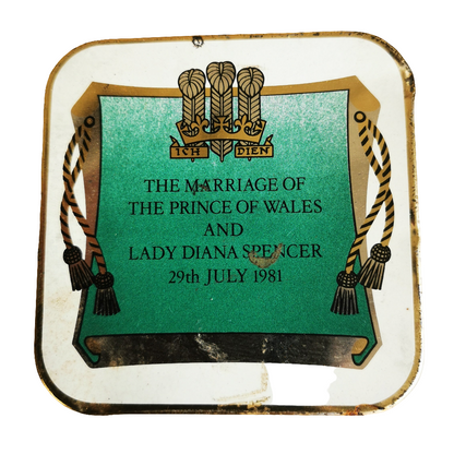 Vintage 1981 Charles and Diana Ridgway Tin Tea Caddy