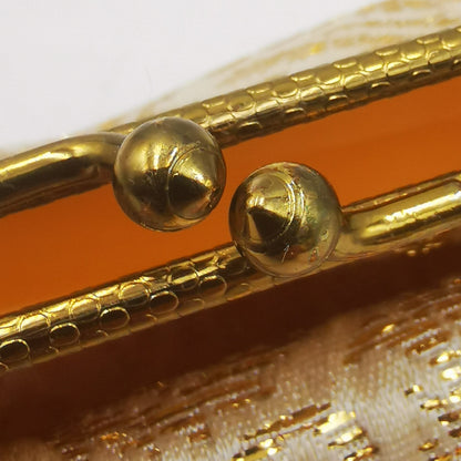 Vintage Evening Bag Cream Pastel & Gilt c1960