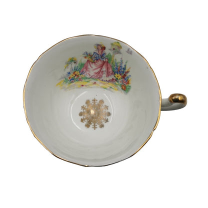 Vintage Imperial Fine English China Crinoline Lady Teacup and Saucer