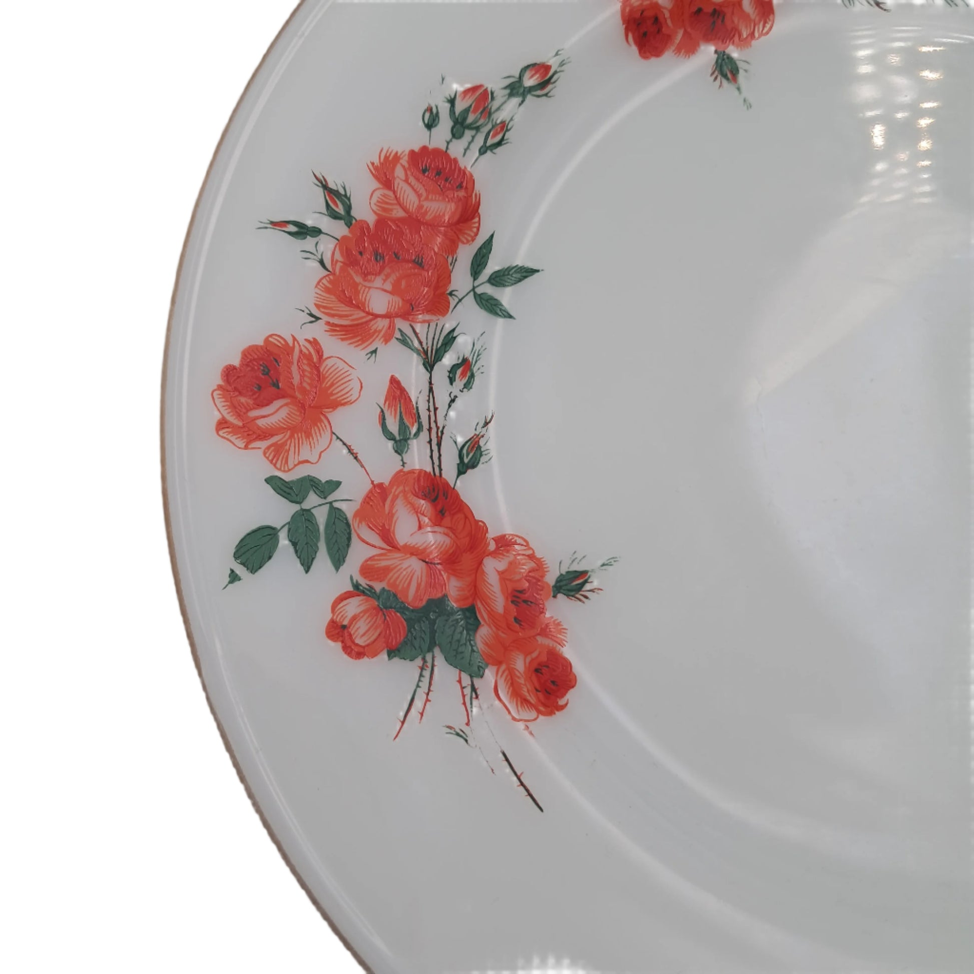 Pyrex J A J Rose Pattern Starter or Salad Plate