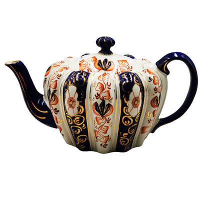 Antique Gaudy Welsh Warwick Teapot