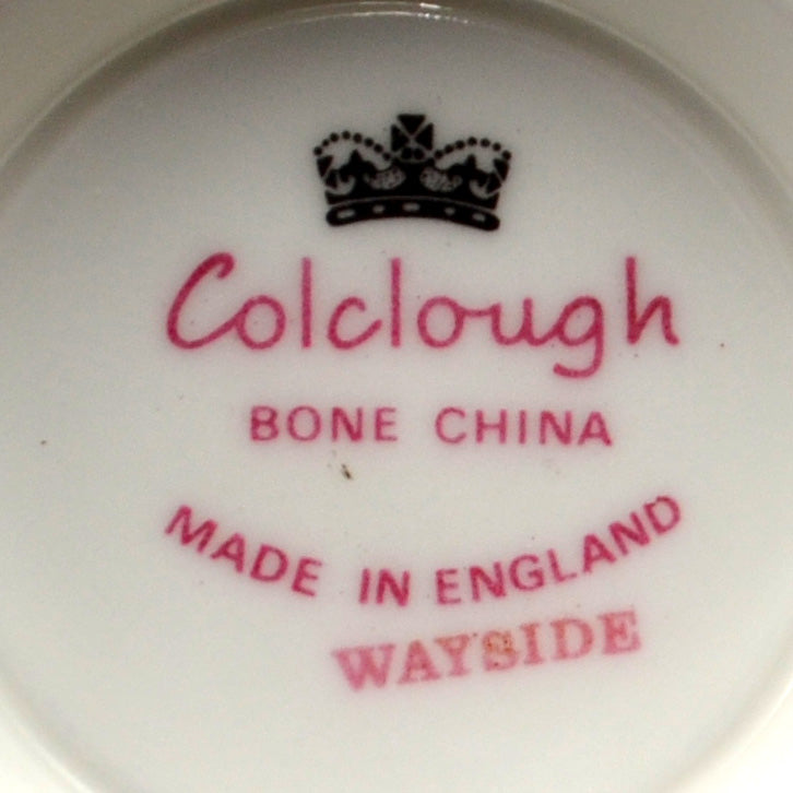 Colclough Wayside bone china tea cup trio pattern 8581 shape D Cup