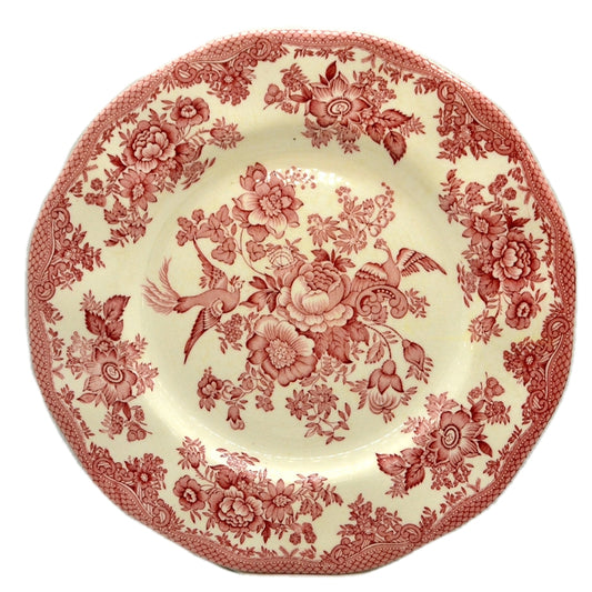 Enoch Wedgwood & Co Red and White China Asiatic Pheasant Dinner Plate
