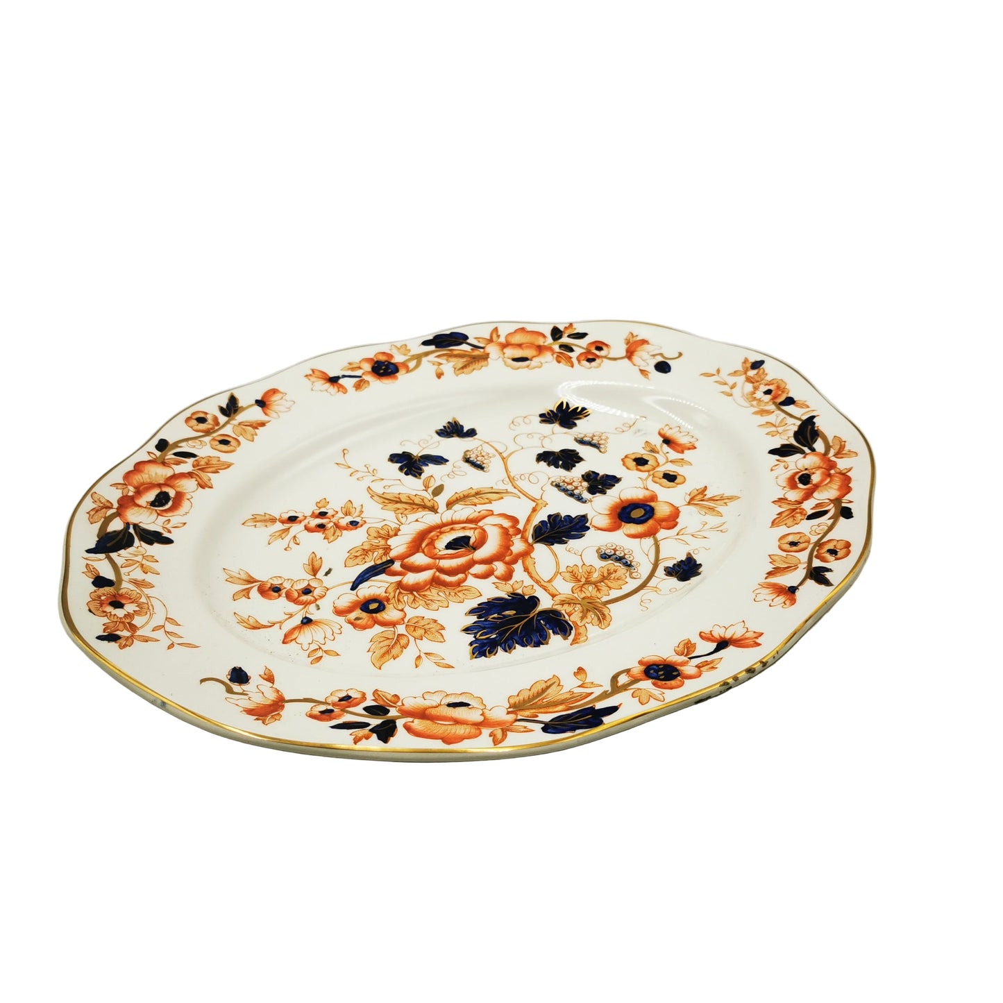 Enoch Wedgwood Old Derby (Windermere) 14-inch Oval Platter