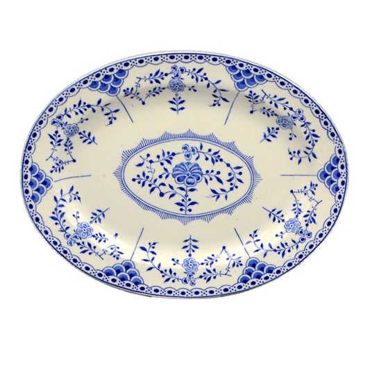 Wood & Sons Saxon Blue and White China Platter