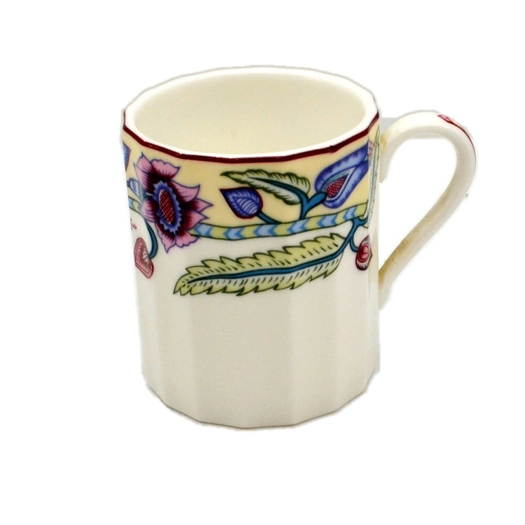Royal Worcester China Jacobean Floral Coffee Cup or Can