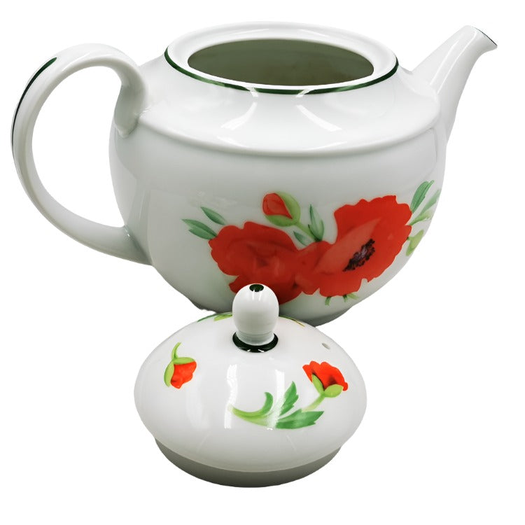 Royal Worcester China Poppies Large Teapot