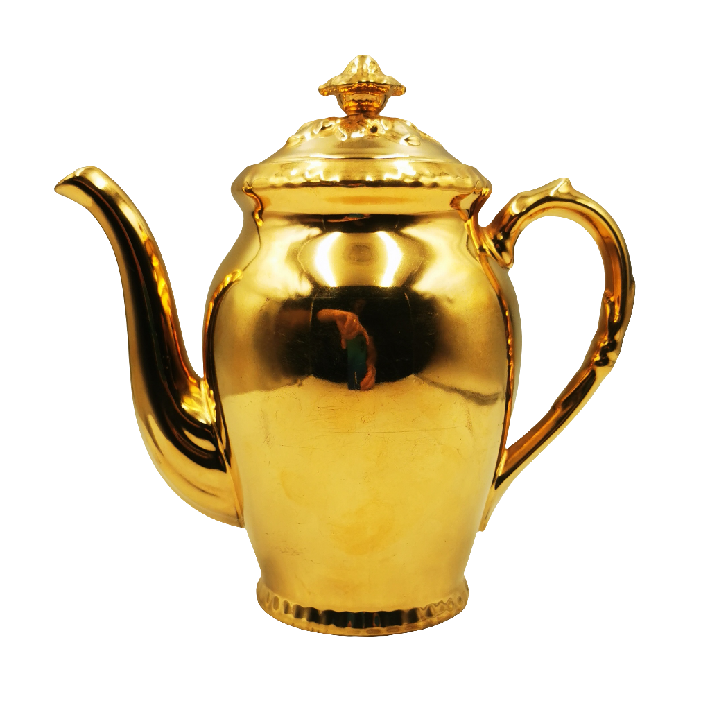 Royal Worcester Gold Lustre Coffee Pot 1.25 Pint