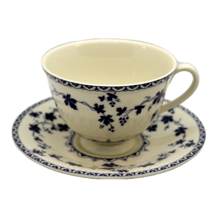 Royal Doulton China Yorktown TC1013 Ribbed Teacup and Saucer