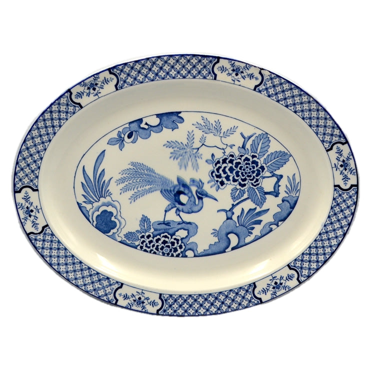 Wood & Sons "Yuan" Blue and White china 14-3/8th-inch Platter