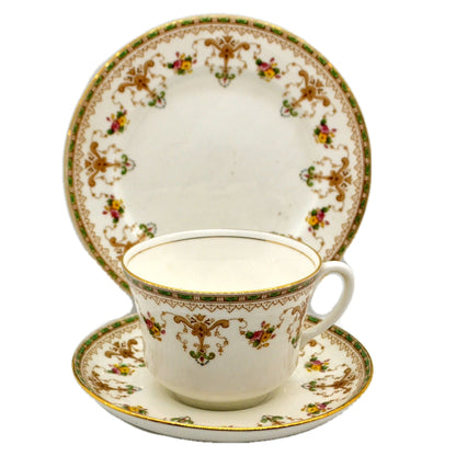 Aynsley China Pattern 16199 Large Teacup Saucer and Side Plate