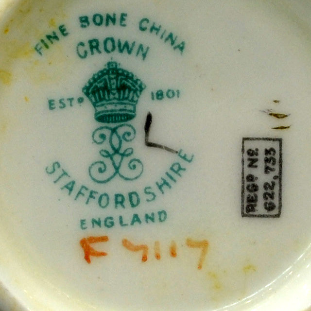 Antique Crown Staffordshire Porcelain marks