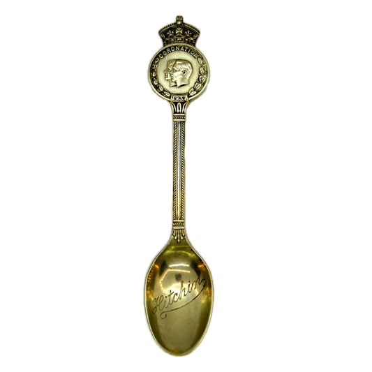 1937 Coronation Commemorative Teaspoon EPNS by James Walker Hitchin