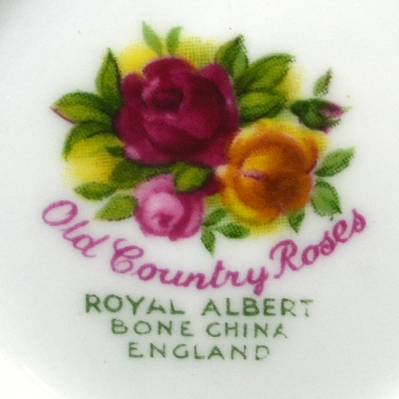 Vintage Royal Albert Old Country Roses China Teacup, Saucer & Side Plate