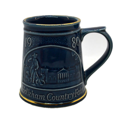 Vintage Holkham studio pottery 1980 Country Fair Tankard