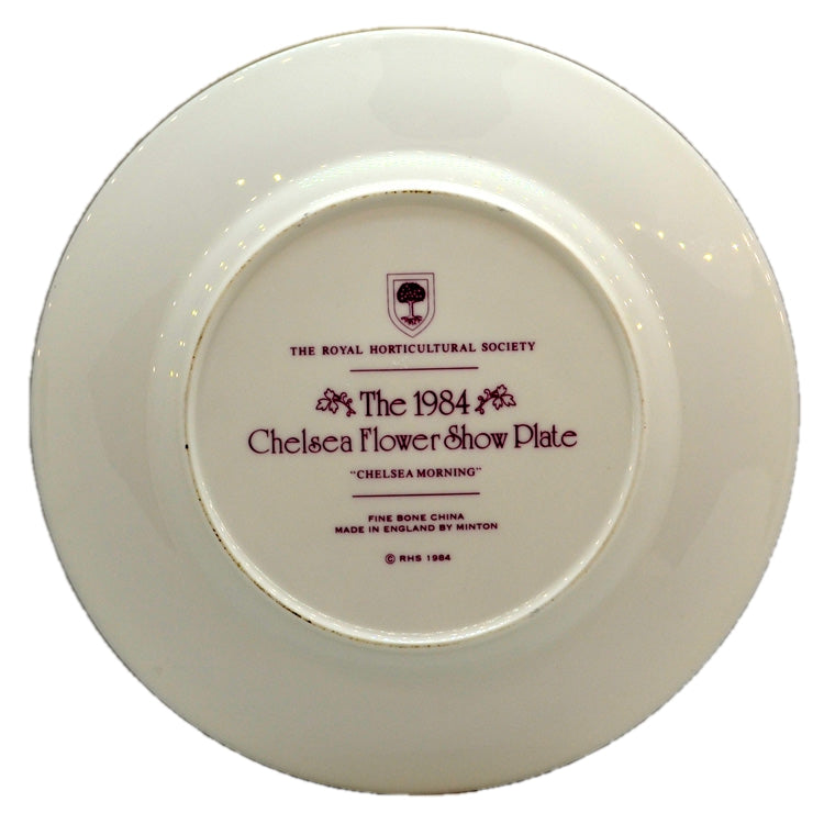 RHS Chelsea Flower Show Minton China Plate-1984