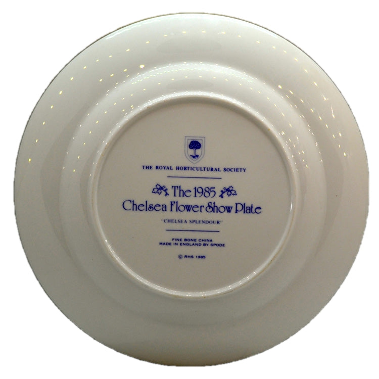 RHS Chelsea Flower Show Spode China Plate-1985