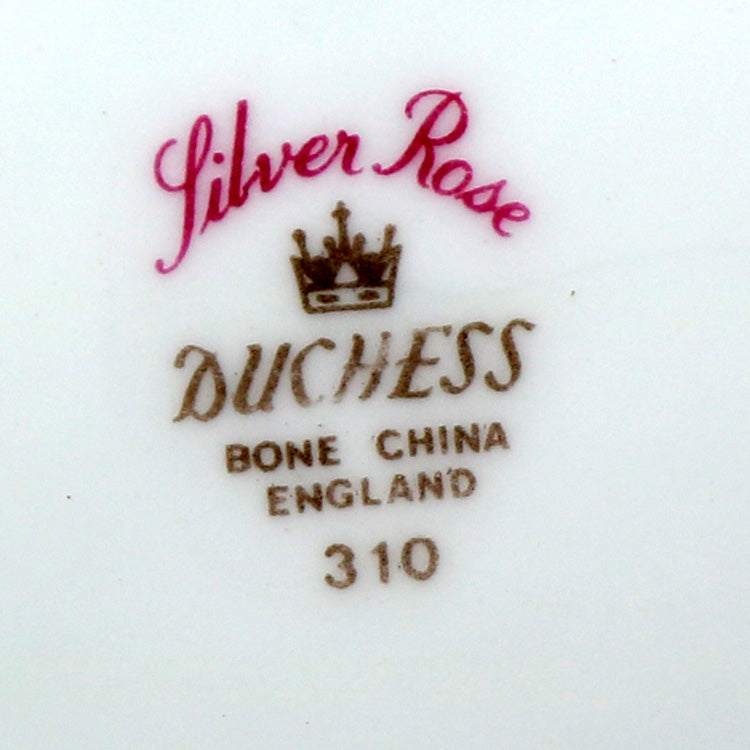 Duchess China 310 Silver Rose Side Plate