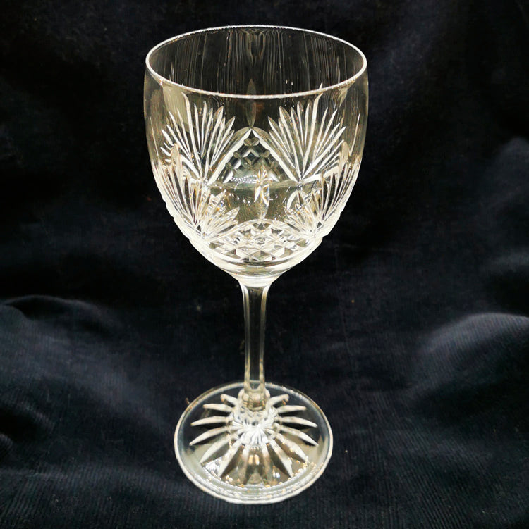 Vintage Set of 4 Lead Crystal Wine Glasses