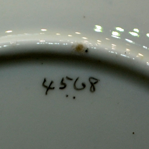 Rare Antique Bone China Pedestal Teapot pattern 4568 c1860-1900
