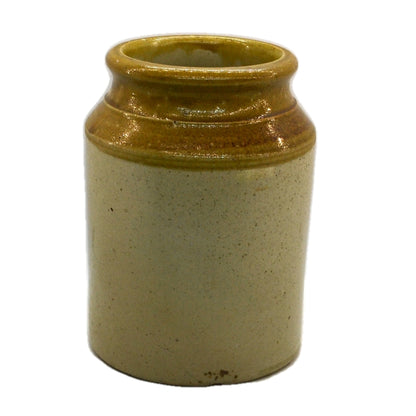 Antique Salt Glazed Stoneware Jar 8-inch