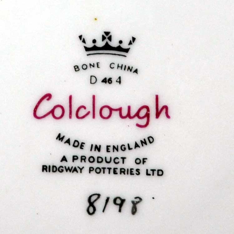 colclough crispin 8198 china marks